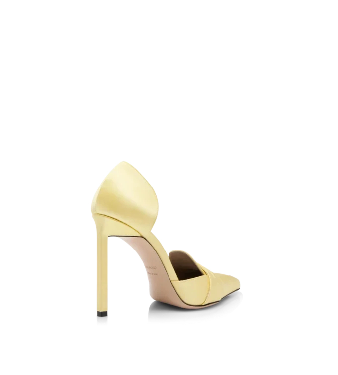 Pantofi cu toc Eva D’Orsay din satin Pantofi cu toc Eva D’Orsay din satin