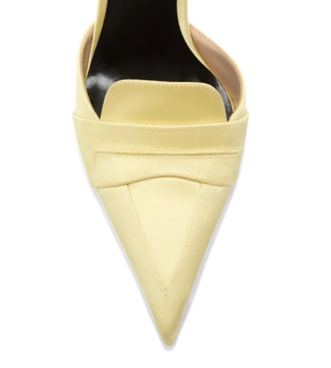 Pantofi cu toc Eva D’Orsay din satin Pantofi cu toc Eva D’Orsay din satin