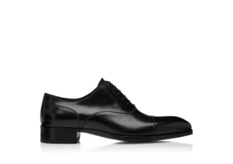 Pantofi din piele Elkan cu șireturi