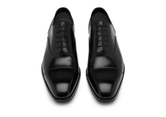 Pantofi din piele Elkan cu șireturi