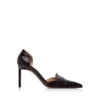 Pantofi Eva D’Orsay din piele de crocodil ștanțată lucioasă Pantofi Eva D’Orsay din piele de crocodil ștanțată lucioasă