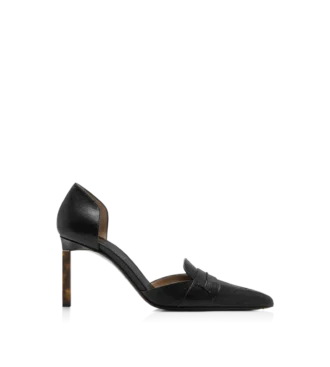 Pantofi Eva D’Orsay din piele suplă