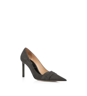 Pantofi Eva din piele de căprioară