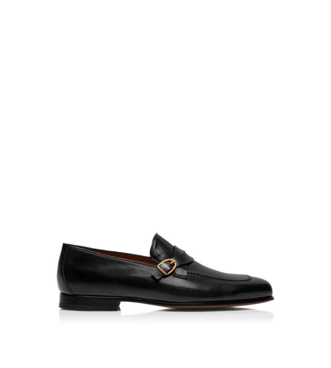 Pantofi loafer din piele suplă cu bandă răsucită și cataramă Gigi Pantofi loafer din piele suplă cu bandă răsucită și cataramă Gigi