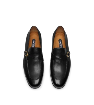 Pantofi loafer din piele suplă cu bandă răsucită și cataramă Gigi