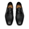 Pantofi loafer Sean Twisted Band din piele granulată