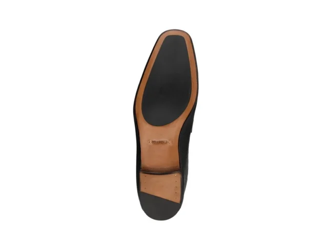Pantofi loafer Sean Twisted Band din piele granulată
