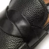 Pantofi loafer Sean Twisted Band din piele granulată