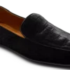 Papuci din catifea cu imprimeu crocodil Papuci din catifea cu imprimeu crocodil