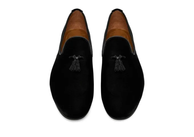 Papuci din catifea Nicolas Tassel Papuci din catifea Nicolas Tassel