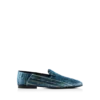 Papuci Steven din catifea jacquard