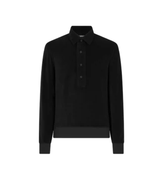 Polo cu mâneci lungi din material frotir
