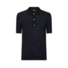 Polo din lână merino bicolor