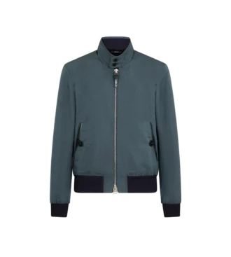 Poplin fin Harrington