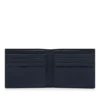 Portofel clasic bifold alungit din piele suplă cu textură