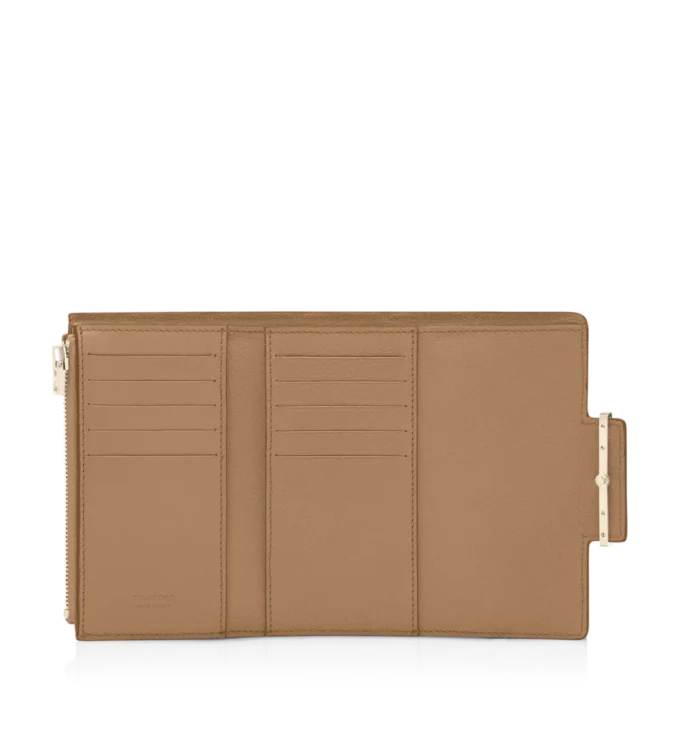 Portofel compact Aube din piele suplă Portofel compact Aube din piele suplă