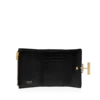 Portofel compact Tara din piele de piton imprimată Portofel compact Tara din piele de piton imprimată
