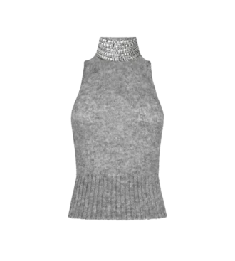 Pulover cu guler halter