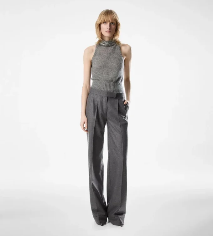 Pulover cu guler halter