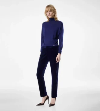 Pantaloni skinny croiți