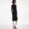 Rochie cu mâneci lungi și decolteu în V Rochie cu mâneci lungi și decolteu în V