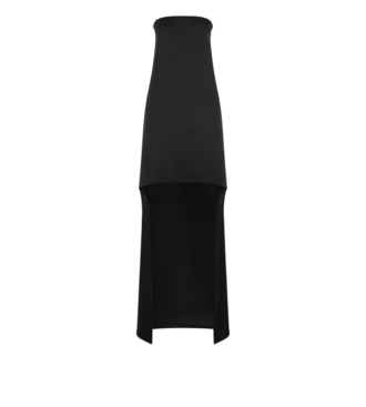Rochie de cocktail asimetrică fără bretele Rochie de cocktail asimetrică fără bretele