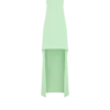 Rochie de cocktail asimetrică, fără bretele, din mătase elastică dublă georgette Rochie de cocktail asimetrică, fără bretele, din mătase elastică dublă georgette