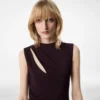 Rochie de cocktail cu decupaje și detalii tip eșarfă Rochie de cocktail cu decupaje și detalii tip eșarfă