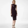 Rochie de cocktail cu decupaje și detalii tip eșarfă Rochie de cocktail cu decupaje și detalii tip eșarfă