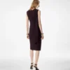 Rochie de cocktail cu decupaje și detalii tip eșarfă Rochie de cocktail cu decupaje și detalii tip eșarfă