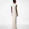 Rochie de seară cu decolteu adânc în V din jersey elastic „Sable” Rochie de seară cu decolteu adânc în V din jersey elastic „Sable”