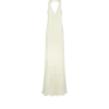 Rochie de seară cu gât halter și detaliu volan Rochie de seară cu gât halter și detaliu volan