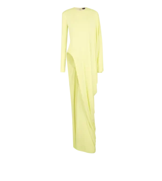 Rochie de seară cu mâneci lungi din jersey creponat