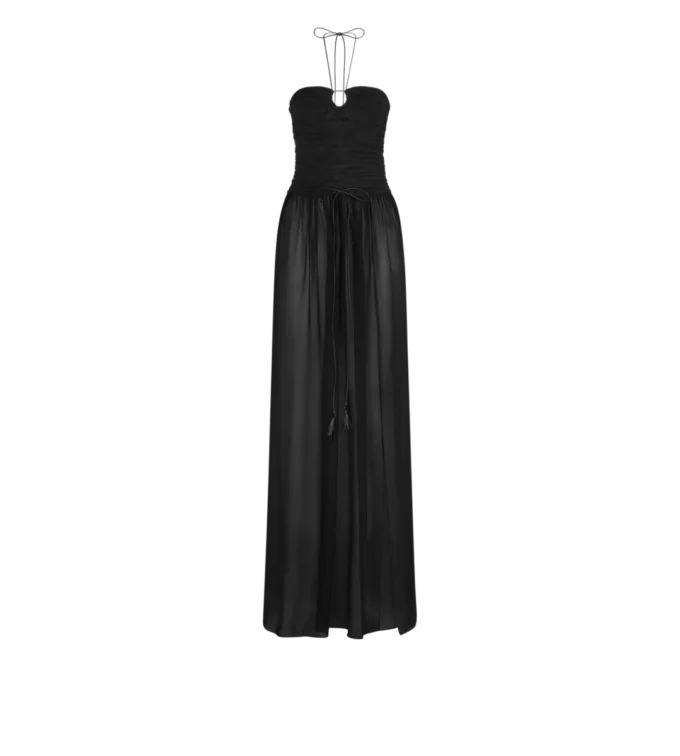 Rochie de seară cu șnururi și detalii decupate Rochie de seară cu șnururi și detalii decupate