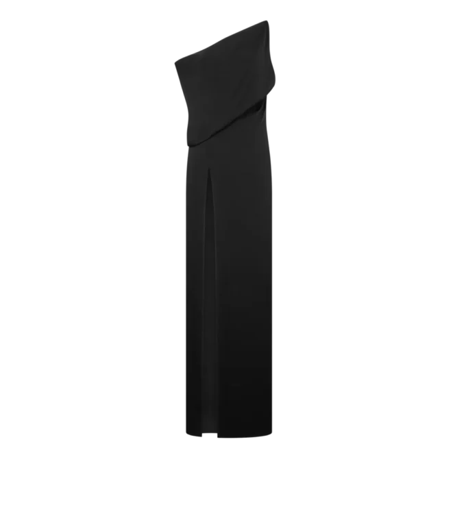 Rochie de seară cu umeri decupați și fante laterale Rochie de seară cu umeri decupați și fante laterale