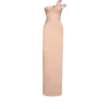 Rochie de seară cu un umăr și față răsucită Rochie de seară cu un umăr și față răsucită