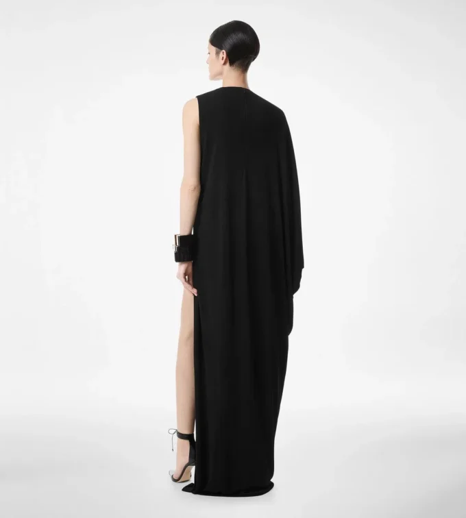 Rochie de seară din jersey creponat Rochie de seară din jersey creponat