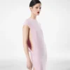 Rochie de seară din mătase dublă georgette elastică Rochie de seară din mătase dublă georgette elastică
