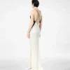 Rochie de seară din mătase elastică cu bretele Rochie de seară din mătase elastică cu bretele