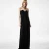 Rochie de seară drapată, fără bretele Rochie de seară drapată, fără bretele