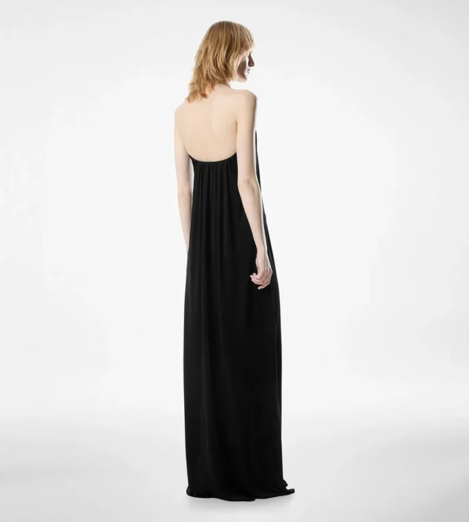 Rochie de seară drapată, fără bretele Rochie de seară drapată, fără bretele