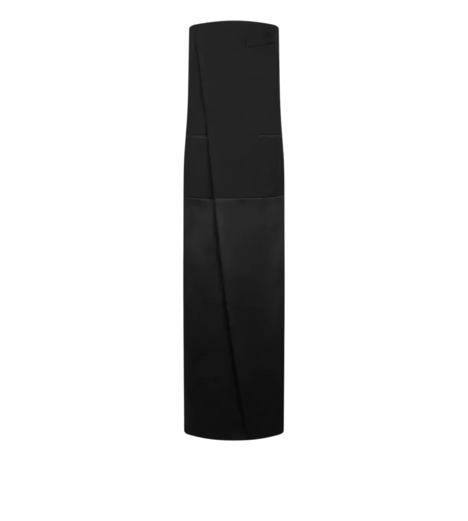 Rochie de seară fără bretele din lână Rochie de seară fără bretele din lână