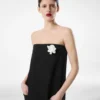 Rochie de seară fără bretele din lână Rochie de seară fără bretele din lână