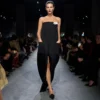 Rochie de seară fără bretele din lână Rochie de seară fără bretele din lână