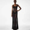 Rochie fără mâneci, cu decolteu rotund