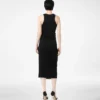 Rochie fără mâneci cu detalii din piele Rochie fără mâneci cu detalii din piele
