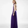 Rochie lungă cu gât halter, buzunare și spate decupat Rochie lungă cu gât halter, buzunare și spate decupat