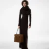 Geantă medie Audrey din piele de căprioară Geantă medie Audrey din piele de căprioară