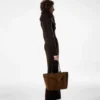 Geantă medie Audrey din piele de căprioară Geantă medie Audrey din piele de căprioară