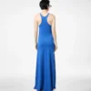 Rochie lungă fără mâneci din lână merino fină Rochie lungă fără mâneci din lână merino fină